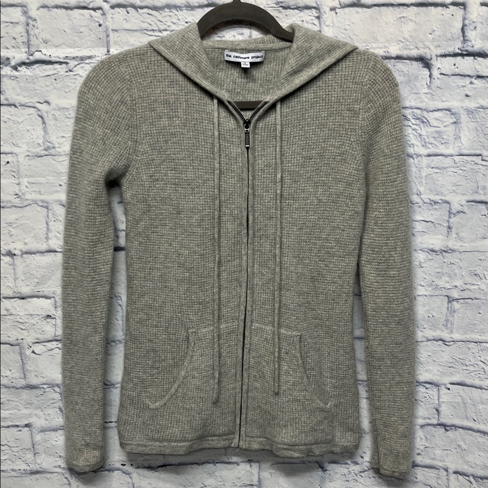 The Cashmere Project 100% Cashmere Zip Up Hoodie